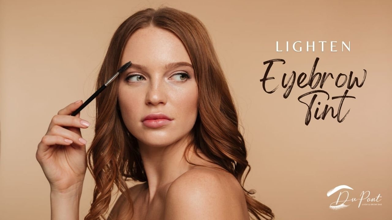 how to lighten eyebrow tint safely